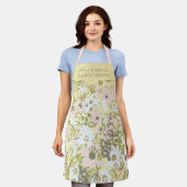 Thuis Koken Schort Blush Boter Bloemendesign (Gedragen)