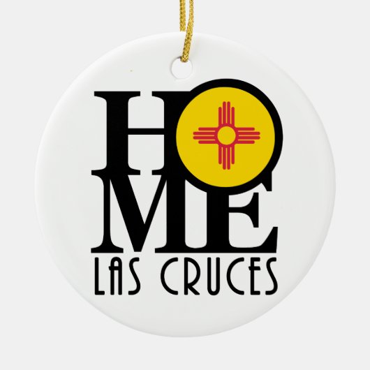 THUIS Las Cruces Keramisch Ornament (Voorkant)