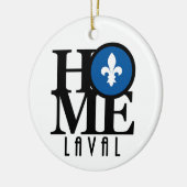 THUIS Laval Quebec Keramisch Ornament (Links)