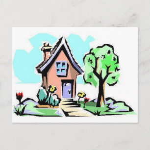 Thuis, liefje thuis briefkaart