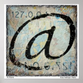 @ - thuis - lokale host - map poster (Voorkant)