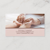 Thuis met hulp van woningen visitekaartje (Achterkant)