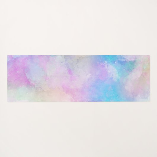 Thuis mooie blauwe waterverf voor thuiswoning yogamat (Achterkant (horizontaal))