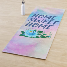 Thuis mooie blauwe waterverf voor thuiswoning