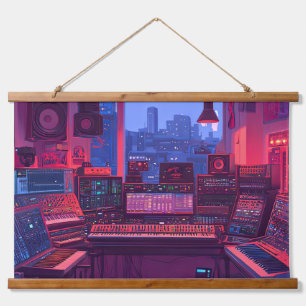 Thuis Muziekstudio Hangend Wandkleed