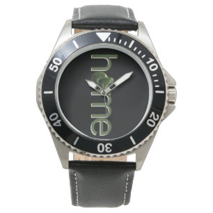 Thuis, Nieuw-Zeeland Kiwi Greenstone Pattern Horloge