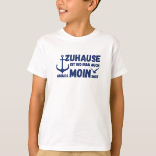 Thuis Noord-Zee Noordelijk licht Zee zeemleder T-shirt