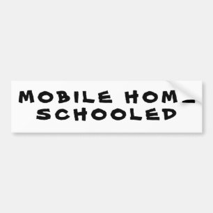 Thuis onderwijs op een mobiele woning bumpersticker
