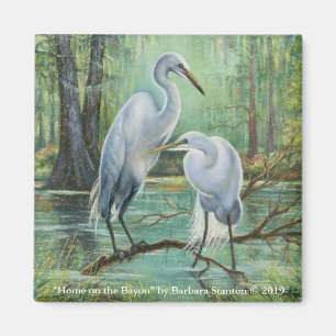 "Thuis op de Bayou" Magnet Magneet