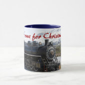 Thuis op de trein voor kerstMok Mok (Midden)