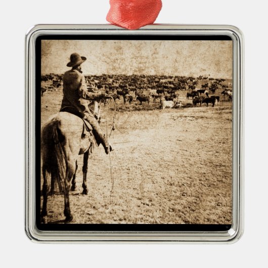 Thuis op het bereik metalen ornament (Voorkant)