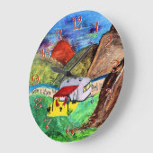 thuis parkeren we de camper wall klok (Hoek)