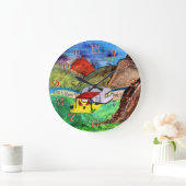 thuis parkeren we de camper wall klok (Huis)