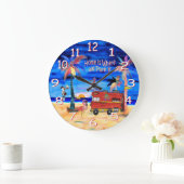 thuis parkeren we de muur grote klok (Huis)