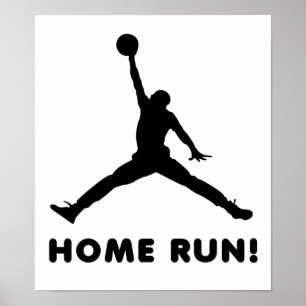Thuis Run Grappige Poster
