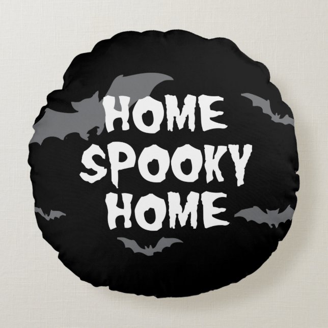 THUIS SPOOKY HOME ACCENT PILLOW ROND KUSSEN (Voorkant)