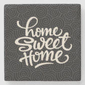 Thuis Sweet Thuis Stenen Onderzetter (Voorkant)