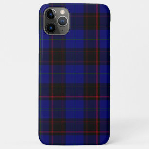 Thuis tartan blauwe zwarte vlecht iPhone 11 pro max hoesje