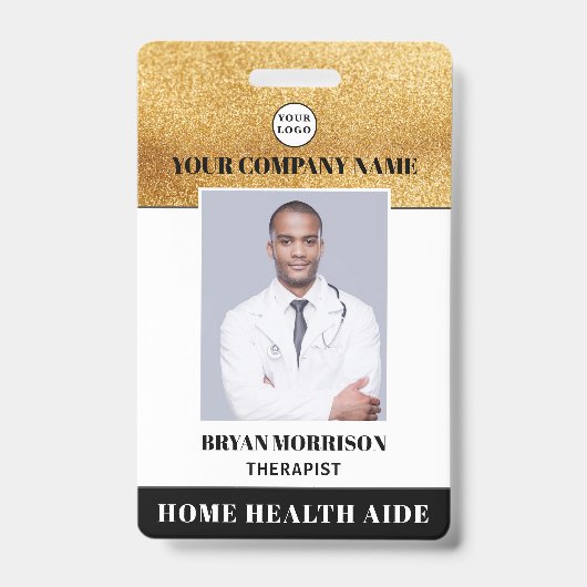 Thuis Therapeut Foto ID Badge (Voorzijde)