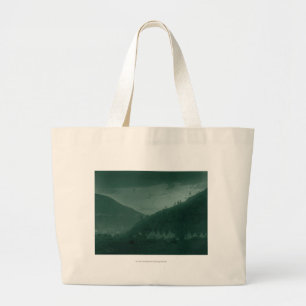 Thuis van de bergbeker grote tote bag