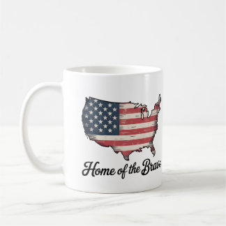 Thuis van de Dappere 4 juli Patriotisch Koffiemok