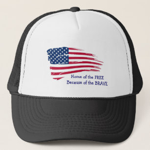 Thuis van de Vlag met vrije loop Trucker Pet