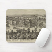 Thuis van gehandicapte vrijwilligers muismat (Met muis)