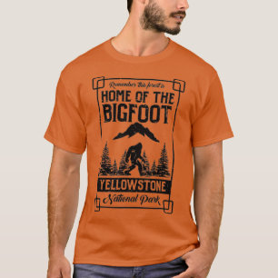 Thuis van het nationaal park Bigfoot Yellowstone G T-shirt