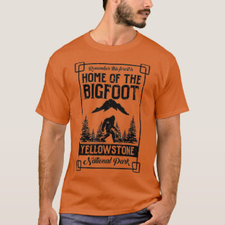 Thuis van het nationaal park Bigfoot Yellowstone G T-shirt