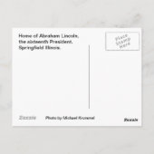 Thuis van Lincoln Briefkaart (Achterkant)