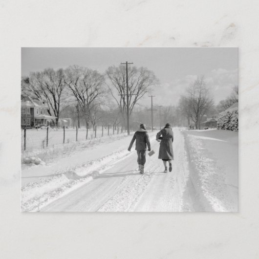 Thuis van school, 1940 briefkaart (Voorkant)