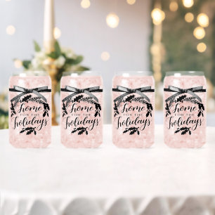 'Thuis voor de Feestdagen' Drinkservies Set Blikvorm Glas
