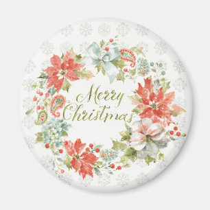 Thuis voor de Feestdagen Kerst Magneet