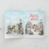 Thuis voor de Feestdagen Kerstmis Kaart (Binnen)