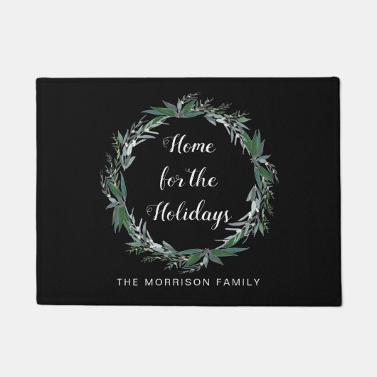 Thuis voor de kerstman van de Feestdagen Familiena Deurmat (Voorkant)