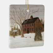 Thuis voor Feestdagen: Kerstmis Keramisch Ornament (Rechts)