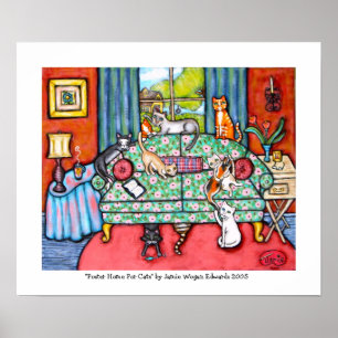Thuis voor fosterkatten door Jamie Wogan Edwards Poster