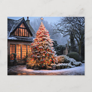 Thuis voor Kerstmis Briefkaart