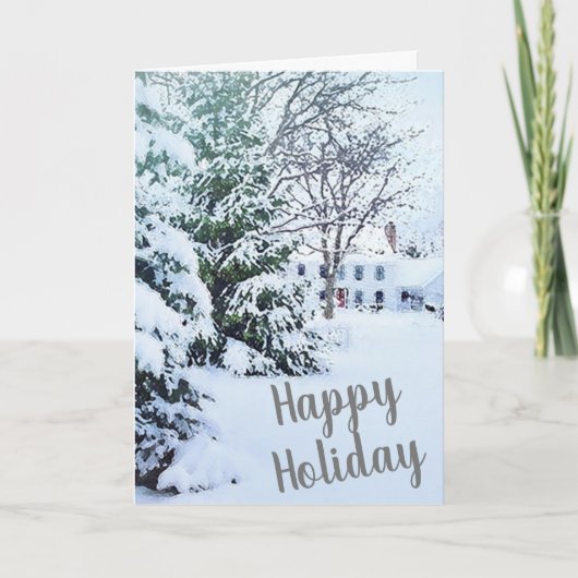 Thuis voor Kerstmis Kaart (Voorkant)