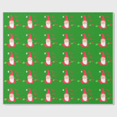 Thuis voor Kerstmis van Santa HoHoHo! Cadeaupapier (Vlak)