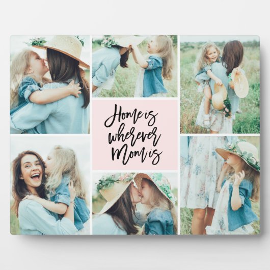 Thuis waar mama Foto Collage is Fotoplaat (Voorkant)
