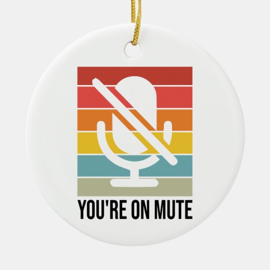 Thuis werken, je bent op stomme keramisch ornament (Voorkant)