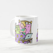 Thuis werken koffiemok (Voorkant links)