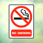 Thuis Zakelijk Kantoor Niet Roken Raamsticker (Vel 3)