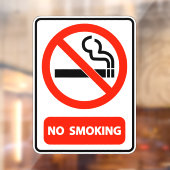 Thuis Zakelijk Kantoor Niet Roken Raamsticker (Vel 2)