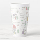 Thuis zoet thuis latte mok (Voorkant)