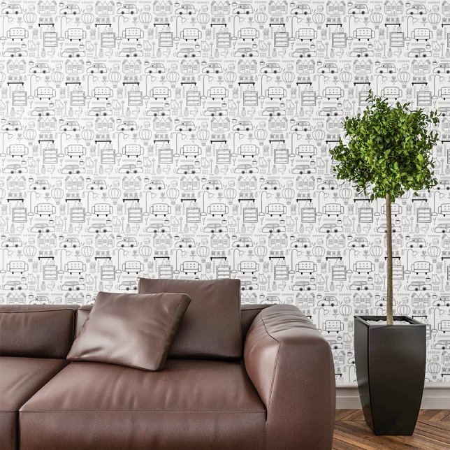 Thuis Zoete Doodles Behang (Creator heeft geüpload)