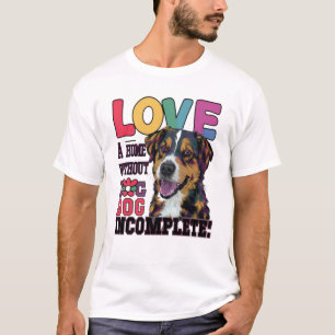 Thuis zonder hond incompleet t-shirt
