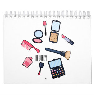 Thuisapparaat cartoon illustratie kalender