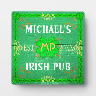  thuisbalie Irish Pub Green Fotoplaat